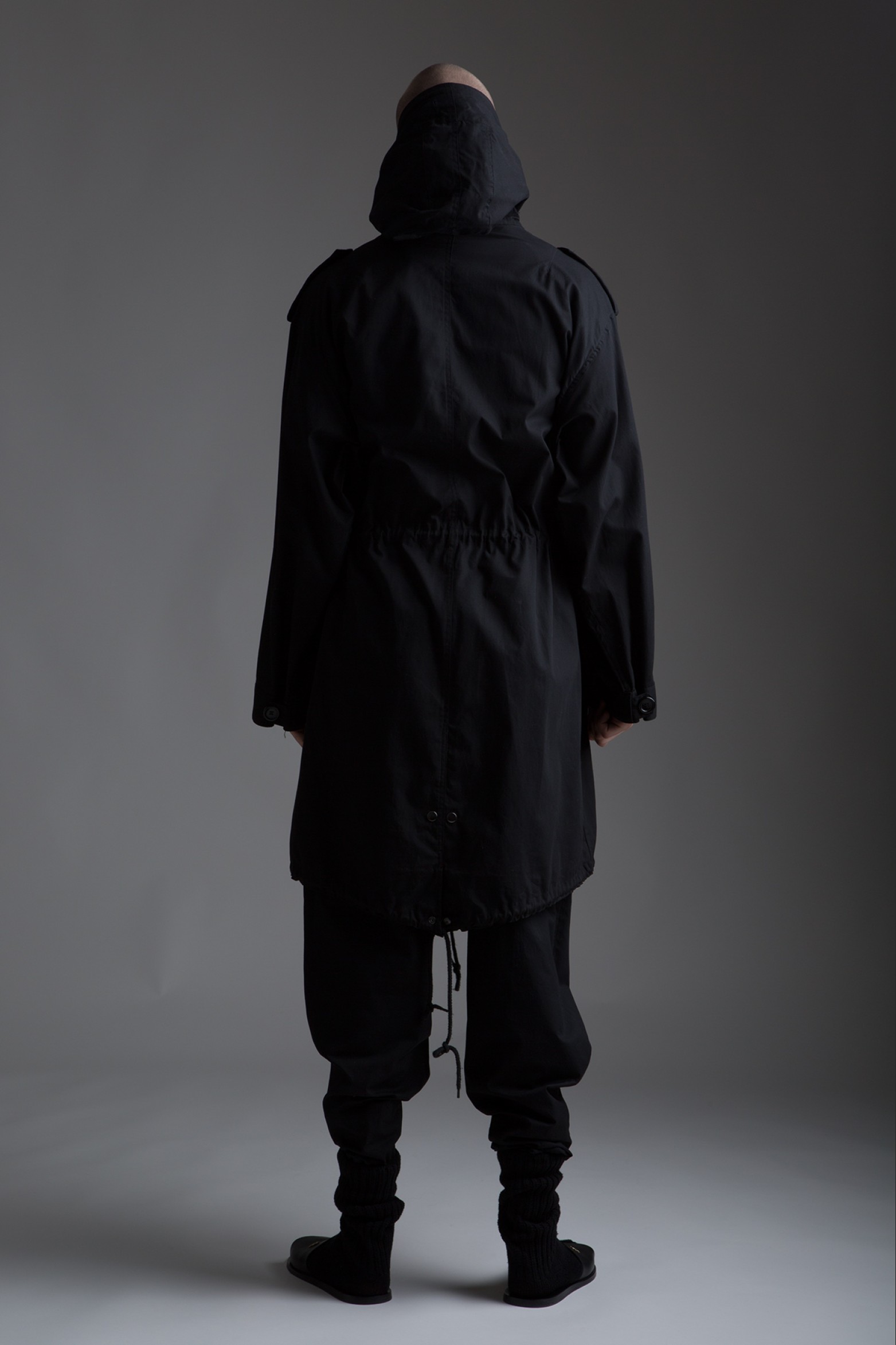 Vintage Black Military Surplus Coat