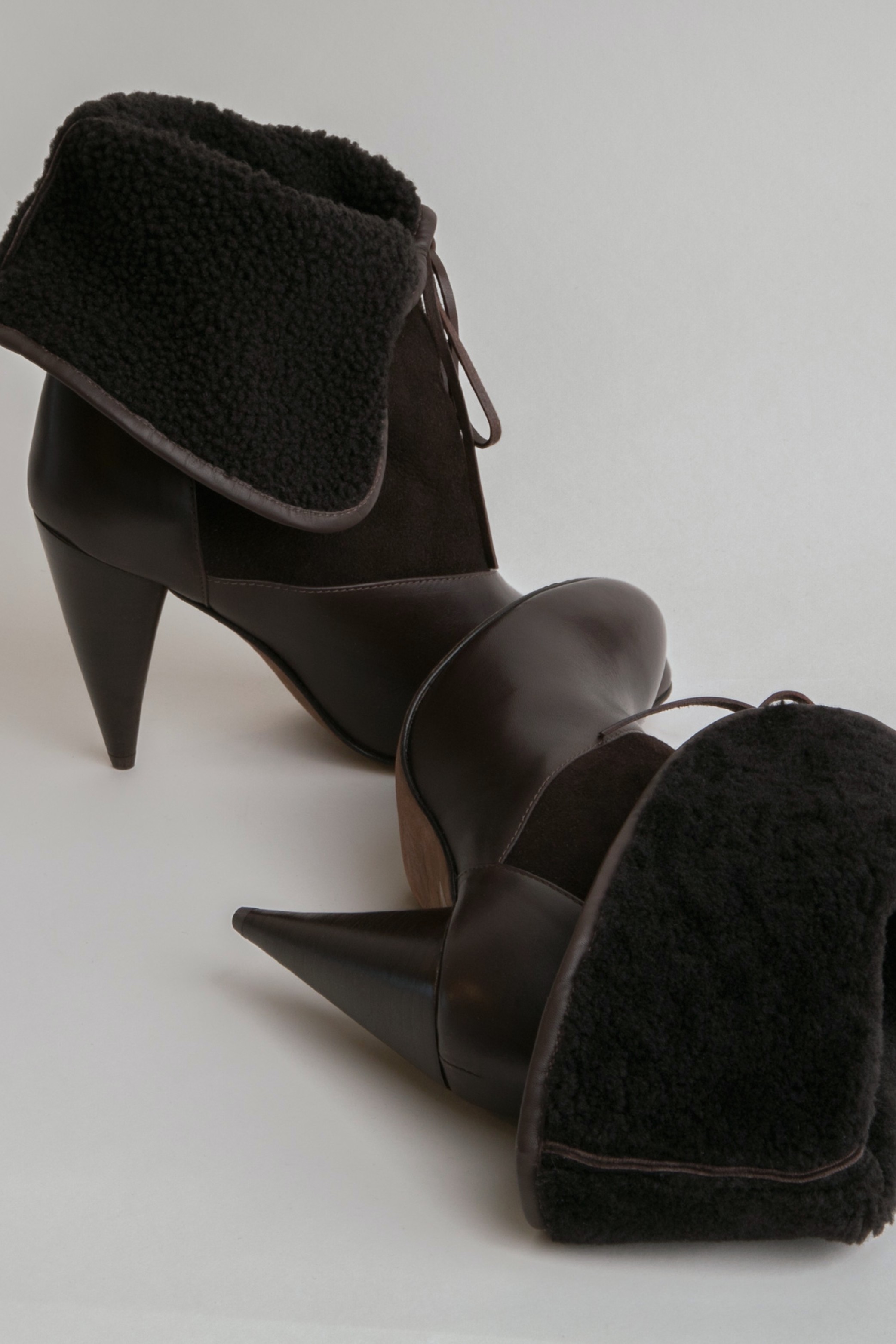 Christophe Lemaire Shearling Ankle Boots